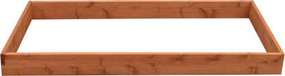 Red Cedar Wood Raised Vegetable Garden Bed - Amish Made in USA (5.5" Raised Bed, Cedar Stain)