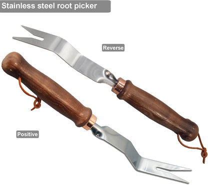 Gardening Tools-Gardening Handle Tools Flower Spade Digging Loosening Tools Hand Rake Weed Puller Garden Tools Make Ideal Gifts for Gardening Enthusiast(Weeder2)