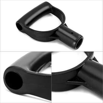QWORK Plastic Spade Shovel with D-Grip Handle, 1" Polypropylene Shovel Handle for Digging & Raking