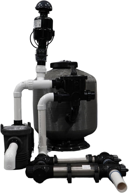 HALF OFF PONDS Simply Clear PRO Koi Pond Filter System with 2HP Blower, UV Clarifier & 1.5 HP Variable Speed Pump, Filters Ponds Up to 11,000 Gallons, Complete Kit with Bio Media, Multiport Valve