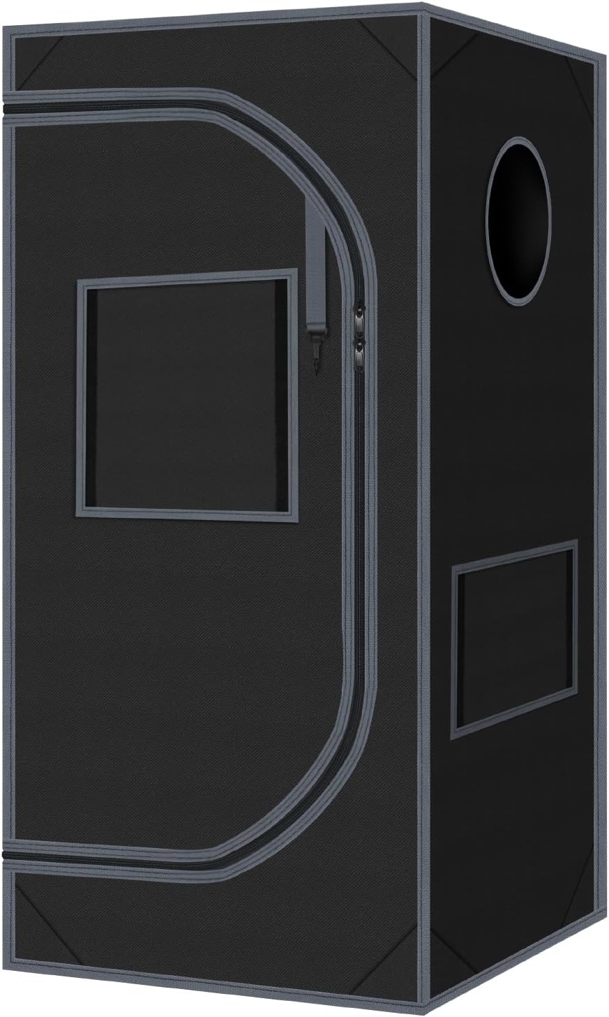 24"x24"x55" Grow Tent for Indoor Plants 600D Mylar Hydroponic High Reflective GrowTents for Plant Fruit Flower Veg Growing