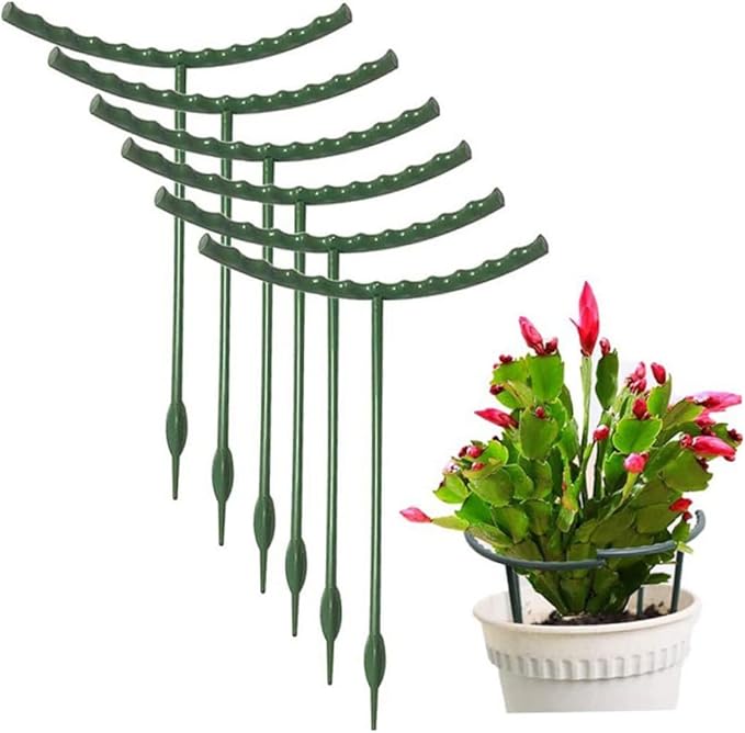 Plant Support Stakes Round Plant Support Ring Cage Shrub Holder for Vegetables Flowers 20Set..