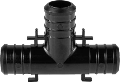 (Pack of 10) EFIELD Poly PPSU Barb Crimp Pex Fitting 3/4" X 3/4"x3/4" Tee With Tab, ASTM 2159,(PPSU1807052)