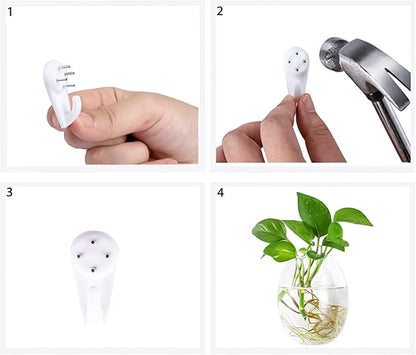 Kingbuy Wall Hanging Propagation Station Glass Plant Terrarium Container Egg Shape for Propagating Hydroponic Plants Home Office Garden Decor Wedding, 2 Pack