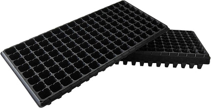 10Pcs 128 Cell Seed Starter Trays, Thick Durable Nursery 128 Cell Plug Tray Seedling Flat Plastic Shallow Tray for TD538 1020 Trays (21.26", 11.02", Deep 1.89"), GGBQ128