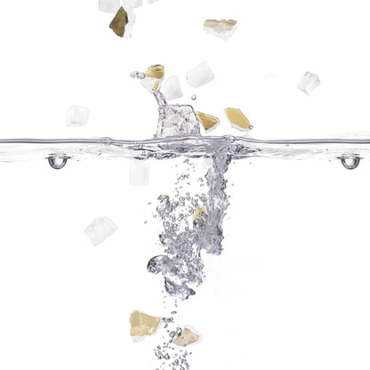 Mr. Fireglass 10 Pounds Fire Glass - 1/4 Inch High Luster Reflective Tempered Glass Rocks for Fireplace Fire Pit Table and Landscaping, Gold