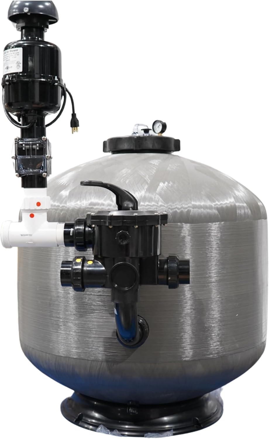 HALF OFF PONDS Simply Clear PRO Koi Pond Filter System with 2HP Blower – Filters Ponds Up to 27,000 Gallons – Bio Comb Media, 6-Way Valve, Pressure Gauge - Mechanical & Biological Filtration