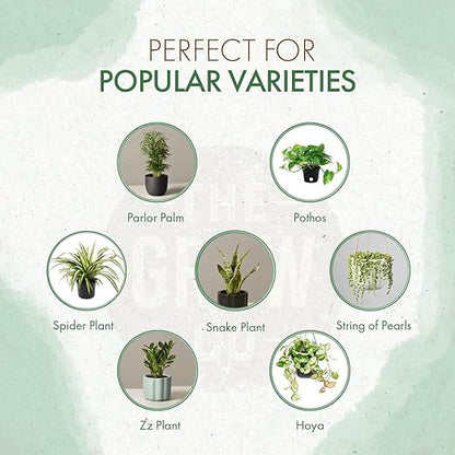 Organic Indoor Plant Food - All-Purpose Liquid Fertilizer - Best for Live Houseplants Indoors + Common Home Outdoor Plants in Pots (8 oz)