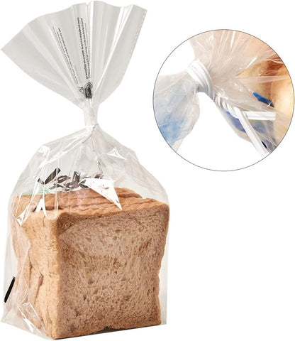 300 pcs 5 inch Plastic White Twist Ties, Cable Ties, for Bags, Gardening Tools