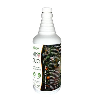Organic Liquid Fertilizer Concentrate from Worm Castings. Non-toxic, All-Purpose, Plant Food for Gardens, Vegetables, Fruits, Houseplants, Seed Starters, and Ornamentals. (16 Fluid Ounces)
