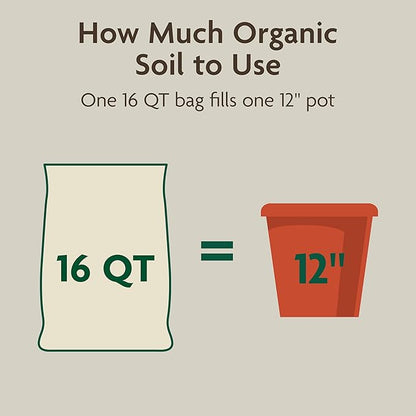 Miracle-Gro Organic Indoor Potting Mix, Protects Against Over and Under Watering, for Indoor Container Plants, Houseplants and Starter Plants, OMRI Listed, 16 qt.