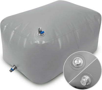 Water Storage Bladder for Drinking, TPU Water Bladder Tank, No BPA & PVC Portable Collapsible Flexible Container for RV Camping, Emergency Water Supply & Irrigation, Food-grade Materials, 100 Gallon