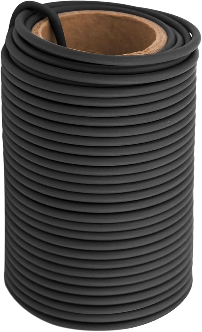 Garden Flexible Wire Tie, Soft Twist Plant Ties Support Plant Vines for Supporting and Fixing Garden Planting Branches Vines & Stems ，Organize Data Wire and Office Organization 65.6’ ( 3.5MM) (black)