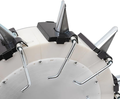 Garden Seeder, Manual Seeder Hand Seed Spreader Handheld Seeding Machine with 10 Seeding Nozzles, Hand-Push Roller Seed and Fertilizer Applicator for Planting Corn Soybean Peanut