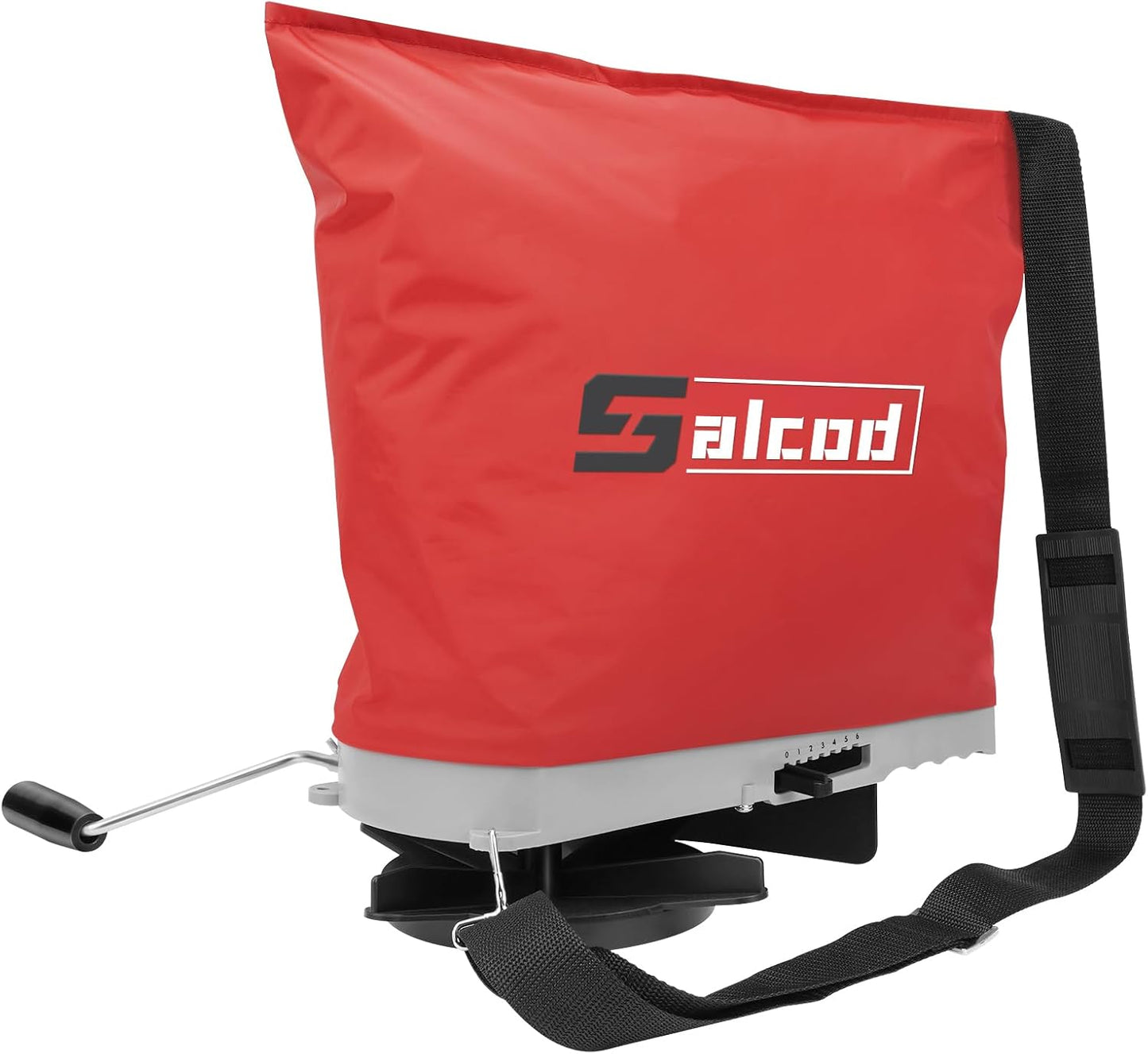 Bag Seed Spreader, Multiple Spread Options, Fit for Spreading Grass Seeds and Fertilizers, Red