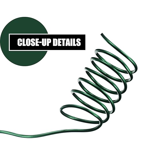 Ripeng 6 Rolls 112 Yards Floral Flexible Paddle Wire for Crafts Christmas Wreaths Tree 22 Gauge Floral Bind Wire Garland and Flower Arrangements DIY Craft(Green)