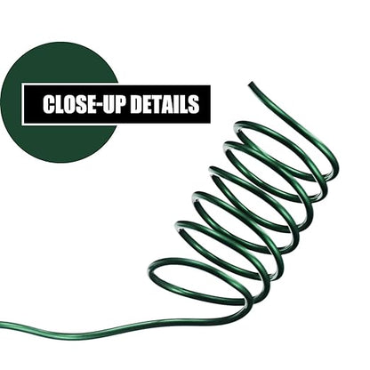 Ripeng 6 Rolls 112 Yards Floral Flexible Paddle Wire for Crafts Christmas Wreaths Tree 22 Gauge Floral Bind Wire Garland and Flower Arrangements DIY Craft(Green)