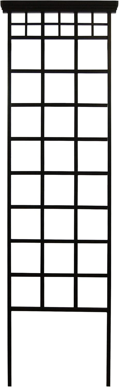 Set of 5 Panacea 82172 Mission Trellises, Black, 78" H Each