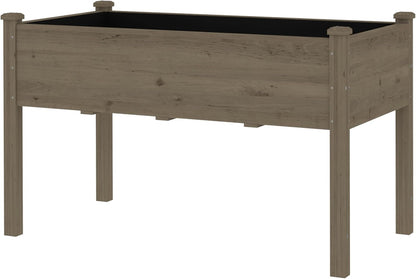 MUPATER 4'x2' Raised Garden Bed, Elevated Planter Box with Drainage Holes for Herbs and Vegetables, Raised Garden Bed with Four Legs for Garden, Patio and Greenhouse, Brown