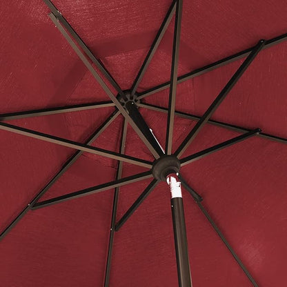 EliteShade USA 10-Year-Non-Fading 10Ft Market Umbrella Patio Umbrella Outdoor Table Umbrella with Ventilation, Burgundy