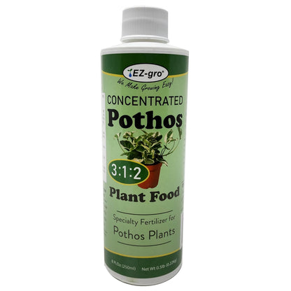 Professional Liquid Pothos Fertilizer by EZ-gro | 3:1:2 Ratio of Concentrate Indoor Plant Fertilizer for Your Pothos Live Plant | 8 oz