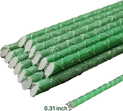 Fiberglass Eco Friendly Garden Stakes (Choose Height/Quantity) – Durable, Lightweight, Tomato, Tree, Strawberry, Plant, Support Fencing Stakes with Patterned Surface 5/16" Diameter (100, 3)