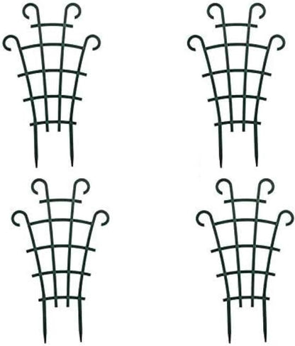 Trellis for Potted Plants, Stackable Small Indoor Plant Trellis for Climbing Plants Outdoor for Vine Ivy Hoya Houseplants Flower Plant Support, 4 Pack