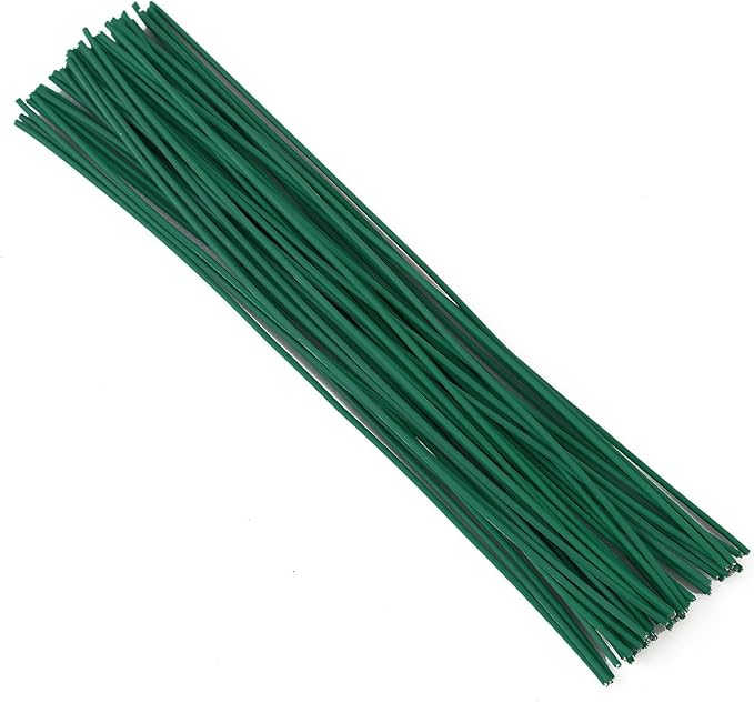 Tangyinrd 200 Pcs 6 inch Garden Twist Tie, Round Plastic Twist Ties for Plants, Vines and Wrapping Cords or Christmas Tree Gardening Plants Growth and Care, Home Cable Organization (Blackish Green)