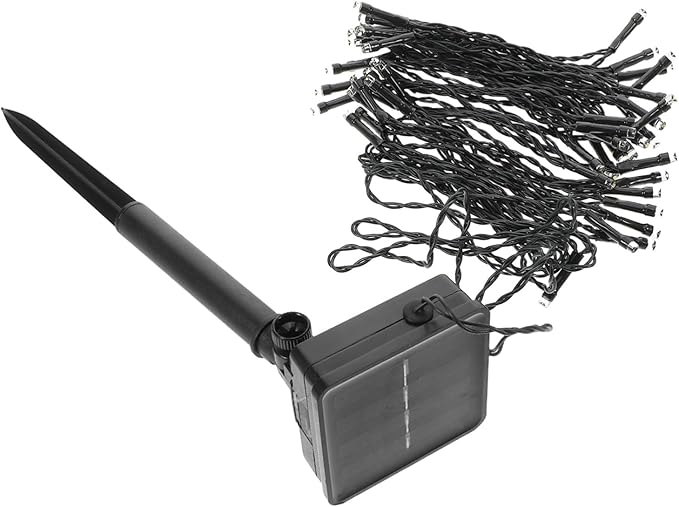 Outdoor Solar String Lights LED Warm White Solar Powered Garden Patio Balcony Decorative Lights with Easy Installation Weatherproof Design