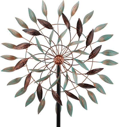 VEWOGARDEN Large Kinetic Wind Spinners Outdoor Metal Leaf Wind Sculptures & Spinners for Yard Garden Lawn Patio Decorations