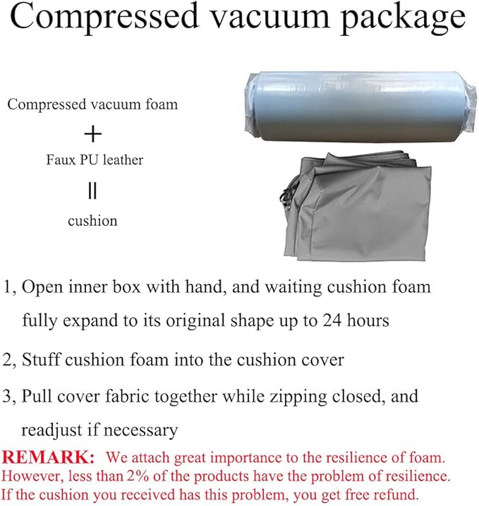 Bench Seat Memory Foam Chair Pads Non-Slip Rubber Back Indoor Swing/Settee Cushion 48 x 14 inch