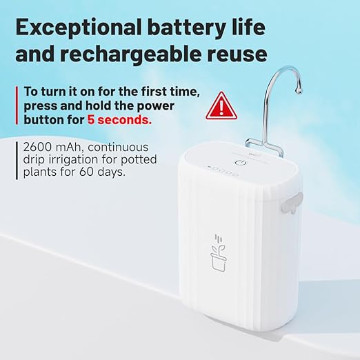 Automatic Plant Watering Devices for Indoor/Outdoor, GreenVation 2.4GHz WiFi Sprinkler Timer Self Watering System for Potted Plants, Smart Auto Drip Irrigation Kit for Garden