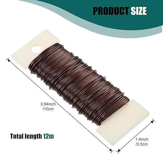 Ripeng 6 Rolls 112 Yards Floral Flexible Paddle Wire for Crafts Christmas Wreaths Tree 22 Gauge Floral Bind Wire Garland and Flower Arrangements DIY Craft(Green, Coffee, Silver, Gold, Black, White)