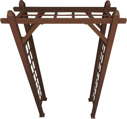 Brown Modern Aluminum Garden Arbor Arch
