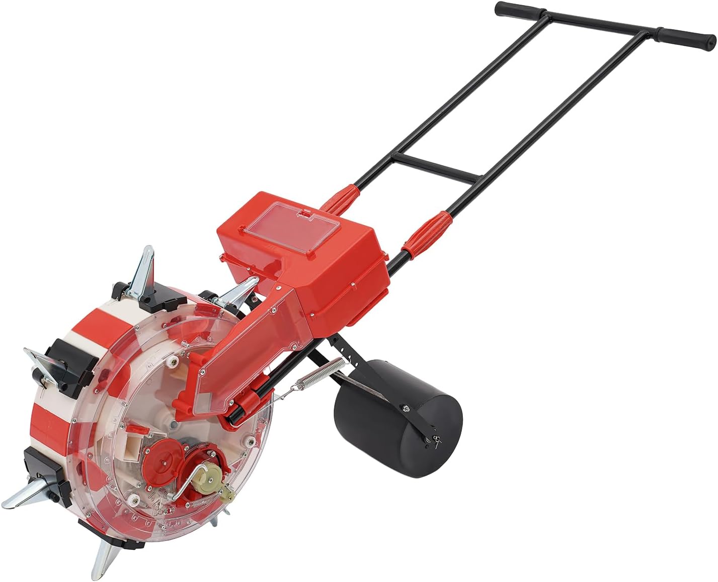 7-Row Manual Garden Seeder, Corn Planter, Hand Push Precision Seeder Planter for Corn Soybean Peanut Seeds, Adjustable Depth & Spacing (9.06")