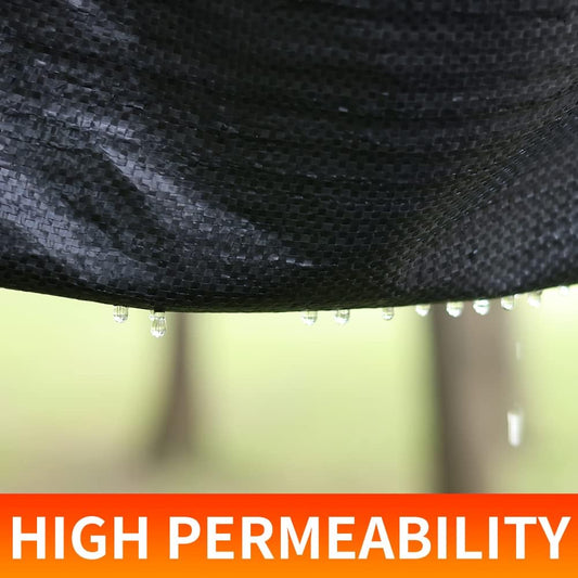 2.4oz-1.4FTx200FT Weed Barrier Landscape Fabric - Durable Weed Block Gardening Ground Cover Mat, Woven Geotextile Fabric for Underlayment, Commercial Driveway Stabilization, Weed Control Cloth