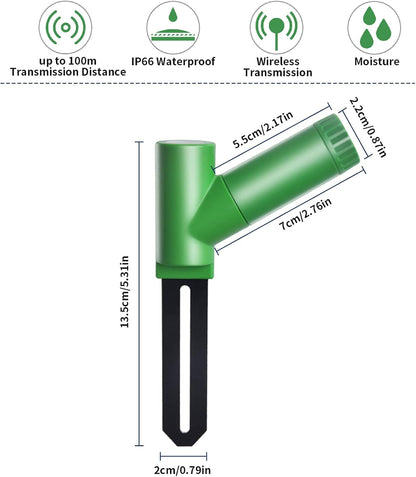 ECOWITT WH51 Soil Moisture Sensor Soil Humidity Tester - Accessory Only, Can Not Be Used Alone