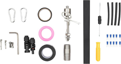 Solar Water Pump, 24V 270W 3In DC Submersible Pump Stainless Steel Deep Well Pump Irrigation Kits with MTTP Controller Float Switch for Home Industry, Garden Irrigation, Farm Ponds (24V 270W)