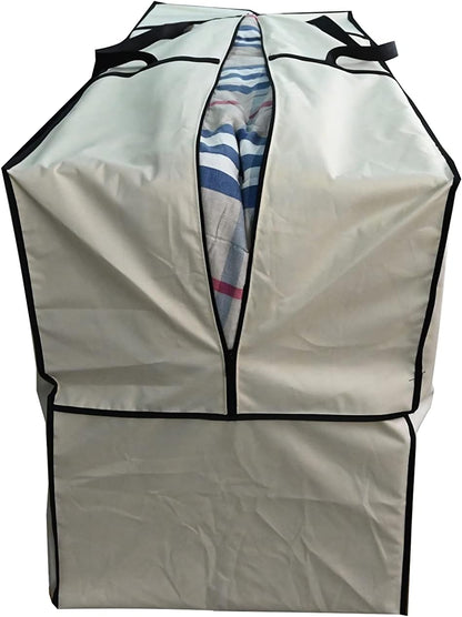 Outdoor Rectangular Cushion/Cover Storage Bag, Protective Zippered Storage Bags with Handles, 60"X20"X28" Beige