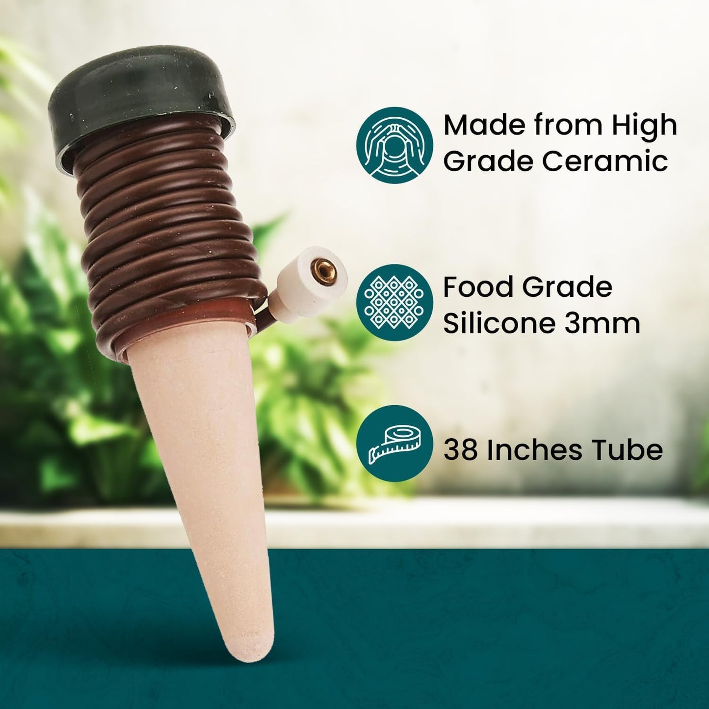 Blumat Classic Plant Watering Stakes (6 Pack) (with Adapter)