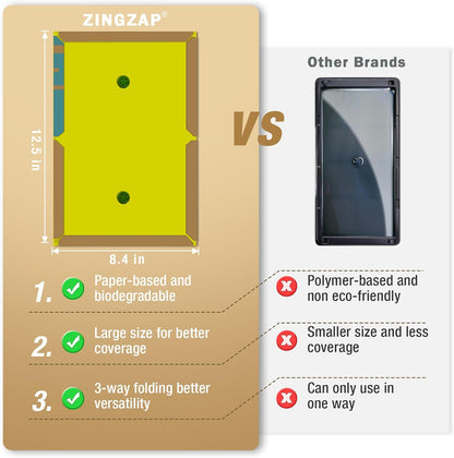 Mouse Trap Glue Board 13-Pack, 3X Faster Catch with Built-in Hazelnut Scent, Sticky Trap for Crawling Pests, Rats & Mice Extra Heavy & Sticky, Biodegradable