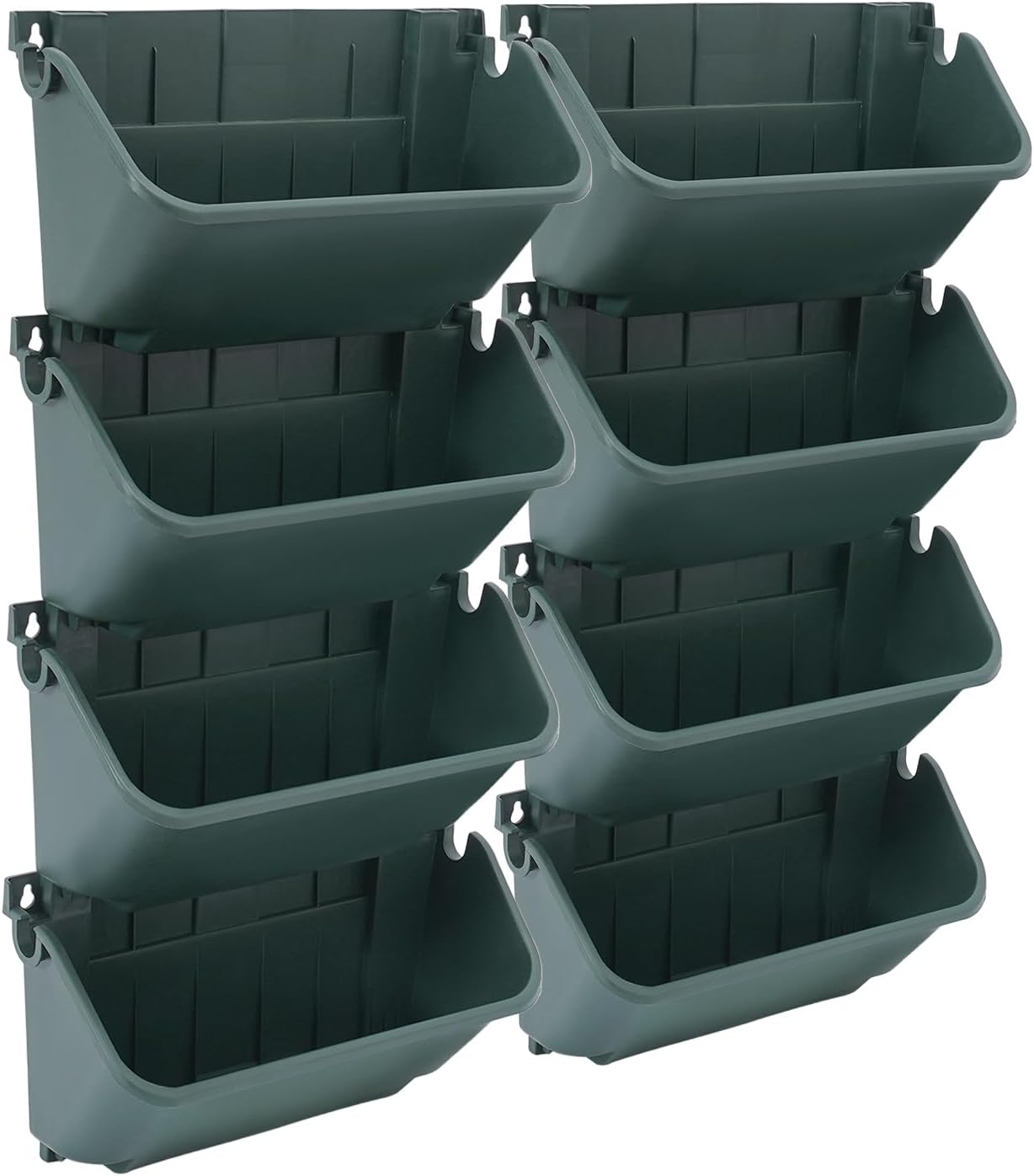 24 Pack Vertical Garden Planter,13 inch Wall Mounted Planter for Patio Indoor Outdoor Decor, Garden Self Watering Pot Balcony Plant Vegetable Fruit Herb Hanging Pocket Holder Flowerpot (Army Green)