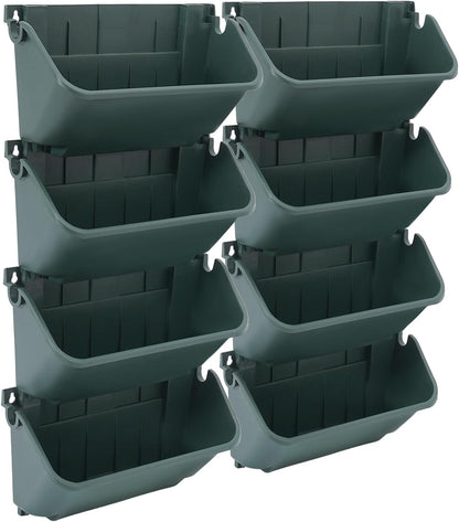 24 Pack Vertical Garden Planter,13 inch Wall Mounted Planter for Patio Indoor Outdoor Decor, Garden Self Watering Pot Balcony Plant Vegetable Fruit Herb Hanging Pocket Holder Flowerpot (Army Green)