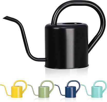 Watering Can, Stainless Steel Watering Can for Indoor & Outdoor Plants, 1L/35oz Long Spout Water Can with Handle, Rust-Proof Plant Watering Pot for House Plants, Garden Flowers