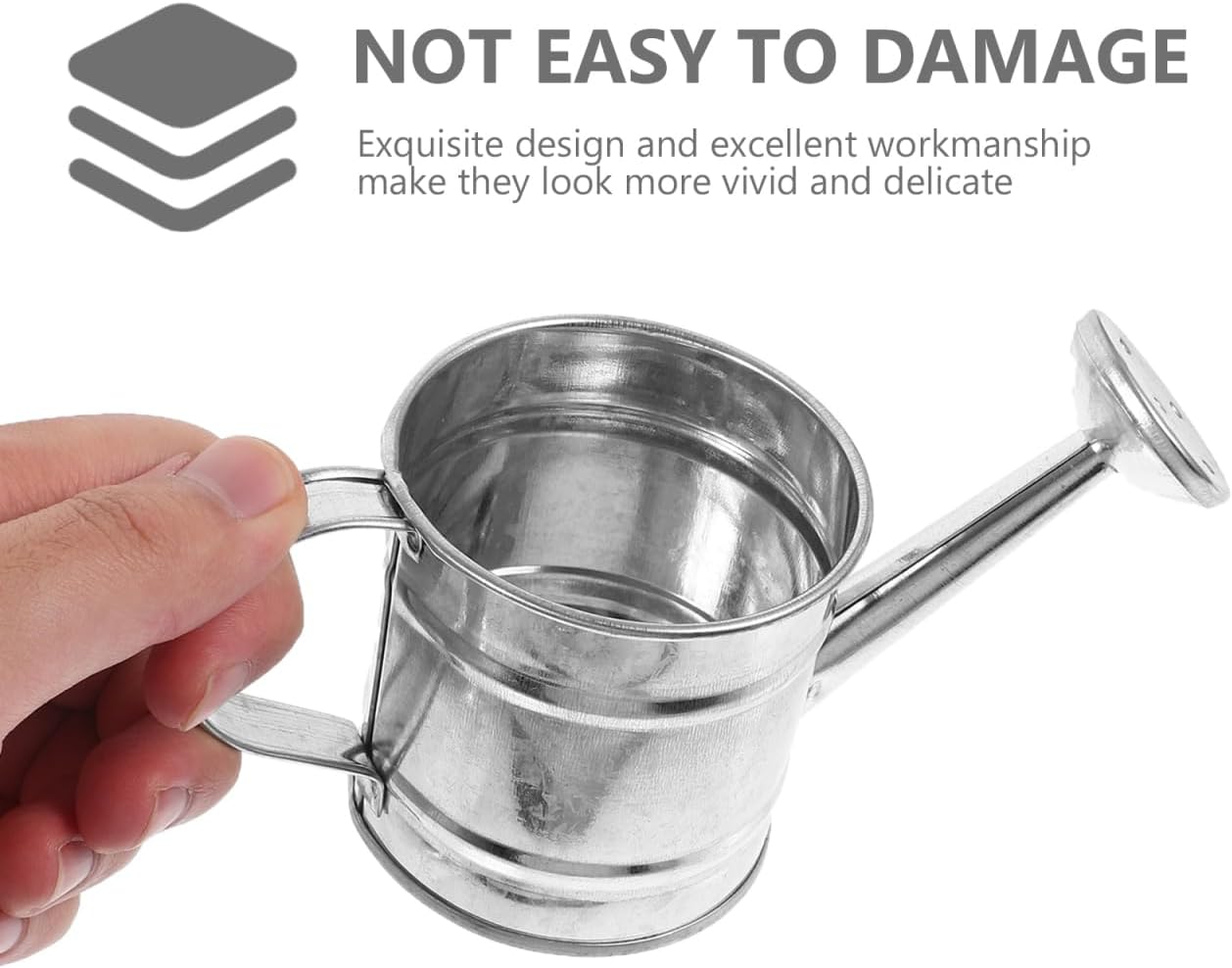 Mini Watering Can: 5pcs Kids Small Watering Can, Metal for Indoor Outdoor Plants, Children Iron for Garden Yard Home Plants Flower