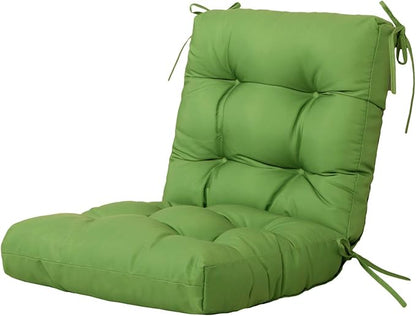 ARTPLAN All Weather Chair Outdoor Cushions Wicker Tufted Pillow with Back for Outdoor Furniture