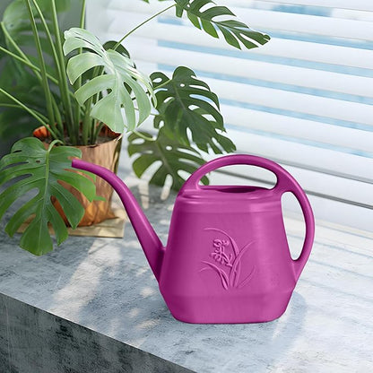 Plastic Watering Can - Rose Red - 1 Gallon