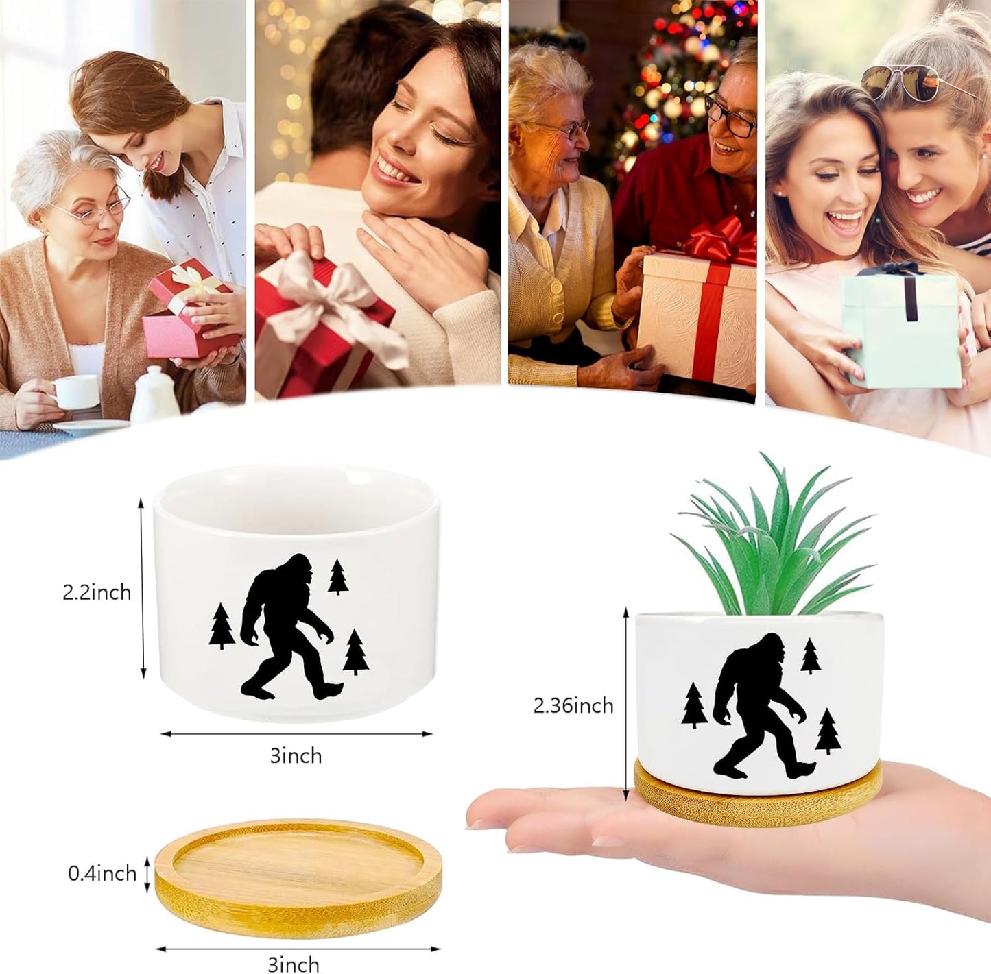 Window Garden Bigfoot Planter Pots,Bigfoot Gifts for Women/Men/Housewarming/Wedding/Festival Birthday Gifts Planter Pots,Outdoors/Indoors,Window Decor,Garden Decor,Yard Decor,Home Decor,Office