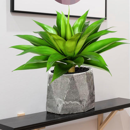 Fake Plants Artificial Agave Plants Indoor, UV Resistant Fake Agave Planters Outdoor Decorating.Artificial Plants for Outdoors Decor(1Pack,22') Spring Decorations for Home