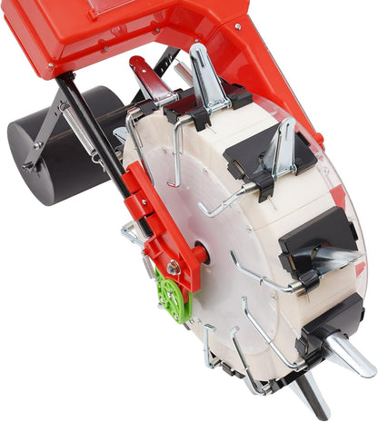 Garden Seeder, Manual Seeder Hand Seed Spreader Handheld Seeding Machine with 10 Seeding Nozzles, Hand-Push Roller Seed and Fertilizer Applicator for Planting Corn Soybean Peanut